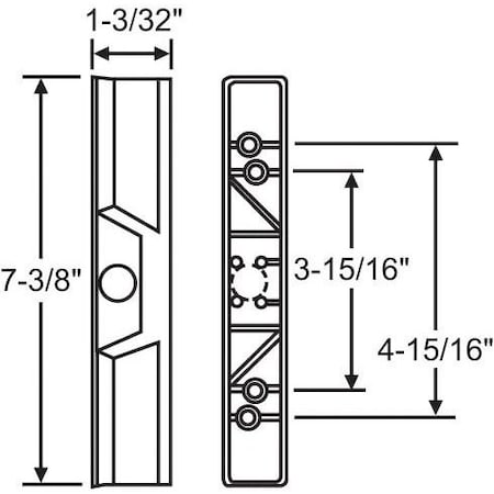 Strybuc Patio Door Handle 900-8281M